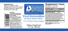 Front view of SVH Vocal Immunition bottle