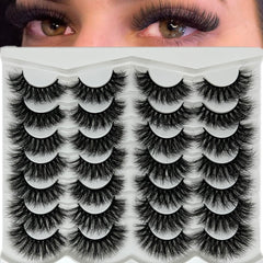 VOCOAK Mink Lashes Fluffy 18mm D Curl for dramatic, reusable cat-eye look