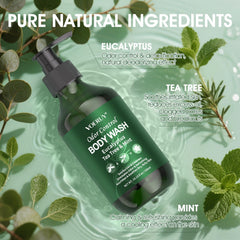 VOERUY aloe vera and green tea formula provides soothing hydration imagery.