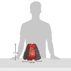 Ambient multi-color gradient light from volcano diffuser