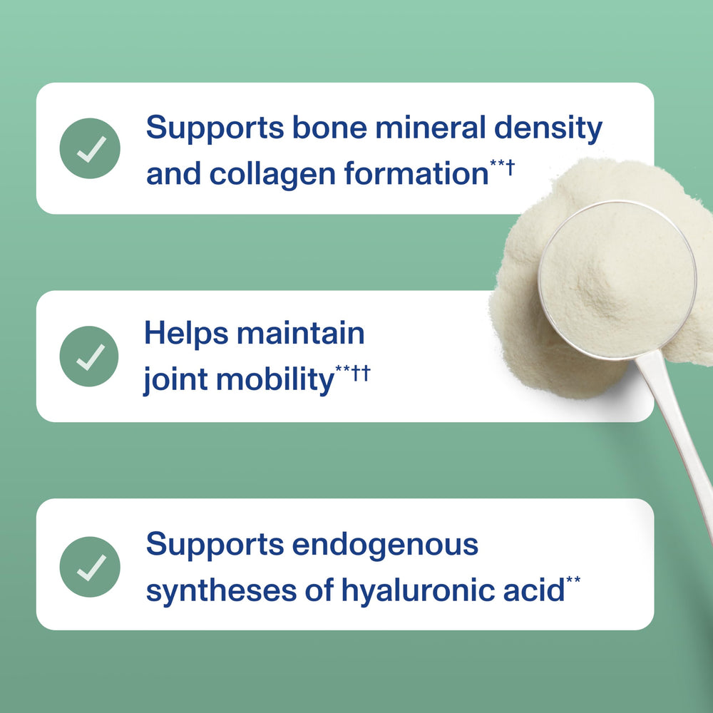 Bone and joint health branding on packaging