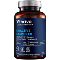 Vthrive Bioactive B-Complex bottle back label