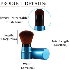Vtrem easy-clean kabuki brush with smooth handle for quick maintenance