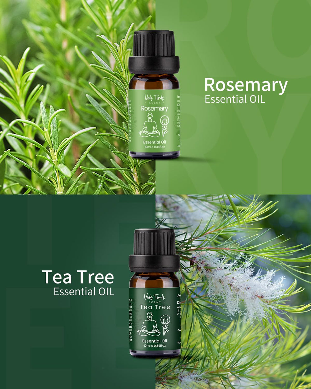 Geranium essential oil bottle from VTS 6x10ml set