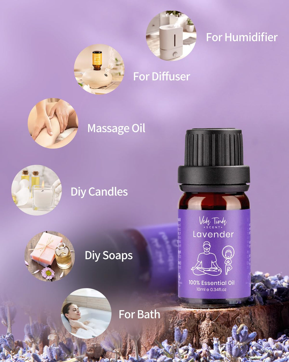 Peppermint essential oil bottle from VTS 6x10ml set