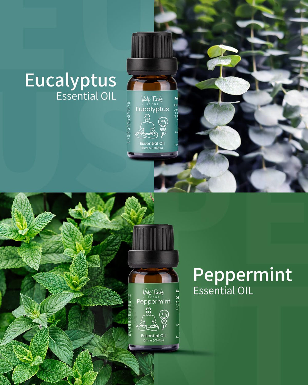 Rosemary essential oil bottle from VTS 6x10ml set