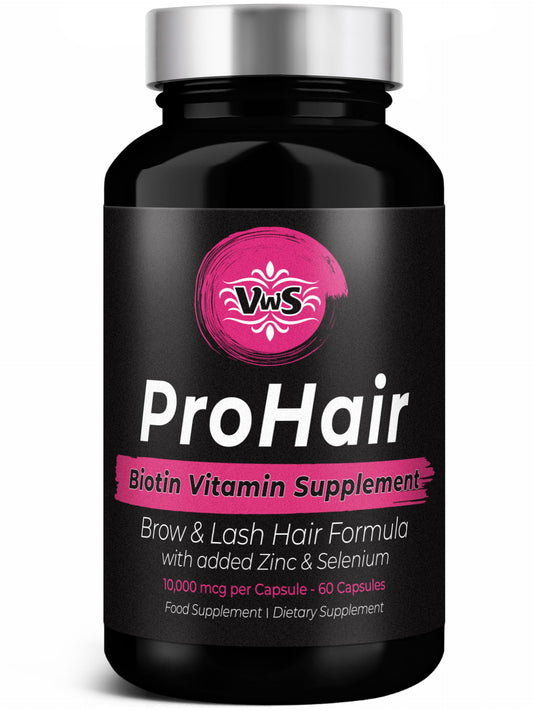 VWS Biotin 10,000 mcg bottle with zinc and selenium label