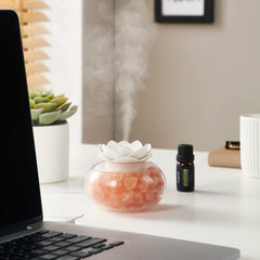 Diffuser lit with 7-color LED night light