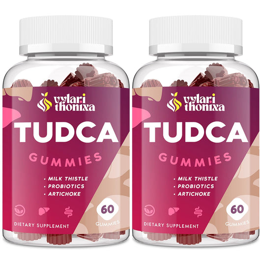 Front view of Vylarithonixa TUDCA Gummy bottle
