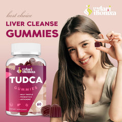 Made in the USA, vegan-friendly Vylarithonixa TUDCA Gummy bottle