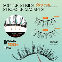 VYRILA glue-free reusable lashes reduce irritation and mess.