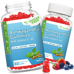 VZOXAINS Ashwagandha Gummies bottle with 120 count