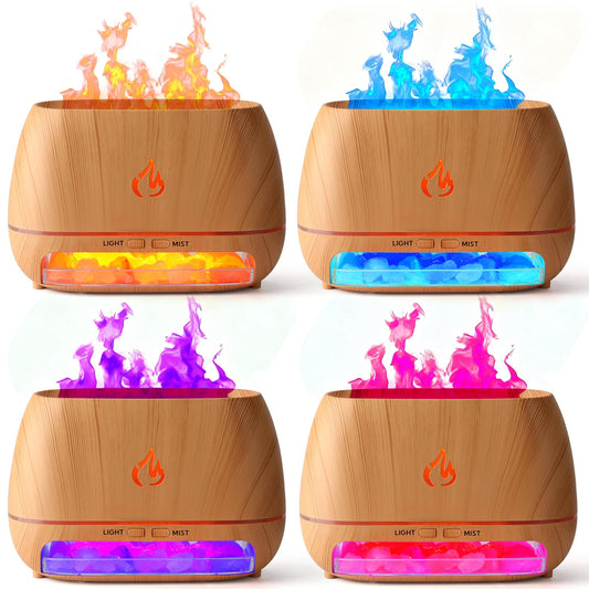 VZZNN 4pack diffuser flame-led in action provides ambient fragrance for any room.