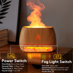 VZZNN 200ml capacity diffuser delivers long-lasting mist for bedroom or office.