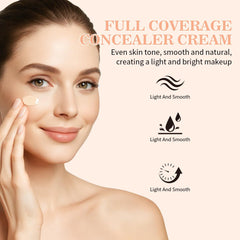 W3W Pot Concealer being applied with fingertips for smooth blend
