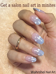 Wahrshei easy-application design shown for all nail sizes.
