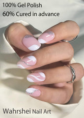 Wahrshei gel nail sticker pack ready for DIY nails.