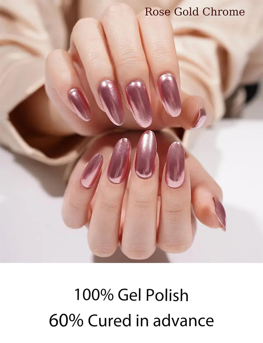 Wahrshei semi cured gel strips delivering a glossy finish on nails.