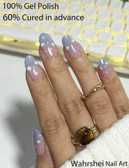 Wahrshei safe, waterproof nail wraps protecting brittle nails.