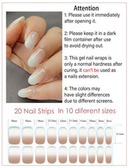 Wahrshei UV gel nail stickers for salon-like results at home