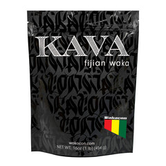 Wakacon Kava Waka Powder jar label