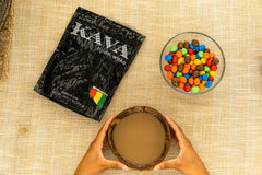 Measuring spoon with kava powder