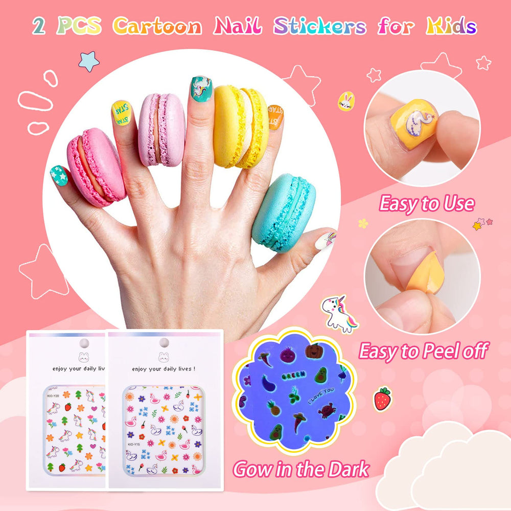 wakaniya kid-friendly brush enables precise painting on small nails