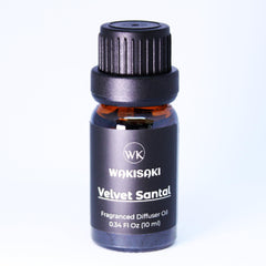WAKISAKI Velvet Santal bottle oil for diffusers, long-lasting home fragrance.