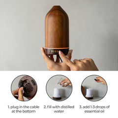 Quiet operation WALDWERK diffuser in a living room setup