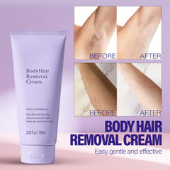 WALEJUC hair removal cream being applied for full-body use on legs and arms
