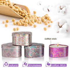Lemon scented candle in a heart-shaped tin