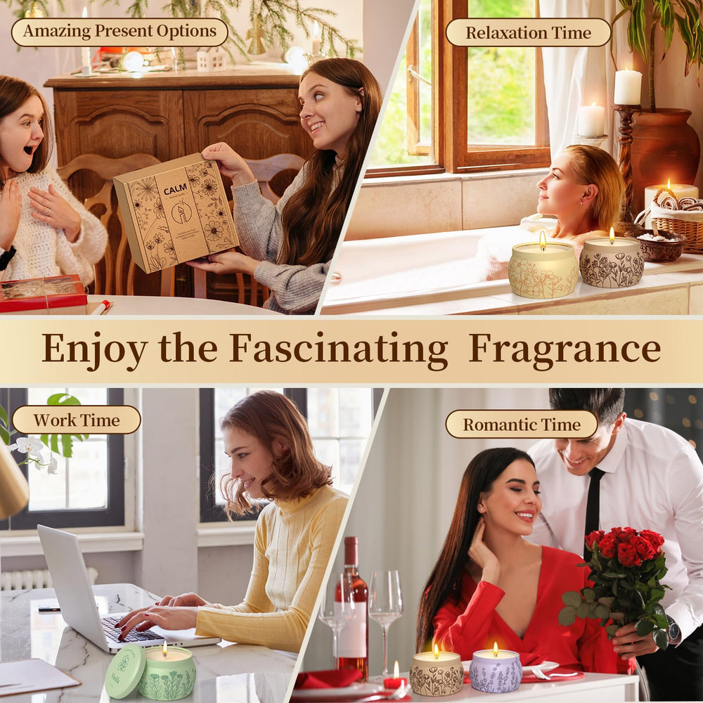 Jasmine scented candle jar from the WarmEmbrace 8-pack