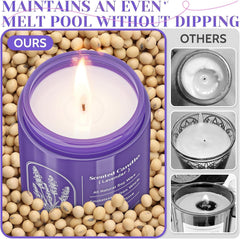 Four-pack WarmEmbrace lavender candles ensemble