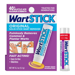 WartStick maximum-strength-stick-application shows easy, painless wart treatment.