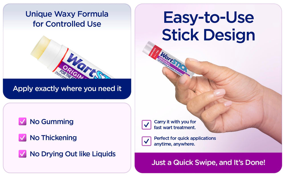 WartStick odorless removal claim emphasizes a scent-free wart removal option.