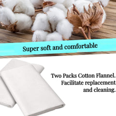 Washable flannel designed to extend the life of castor oil packs