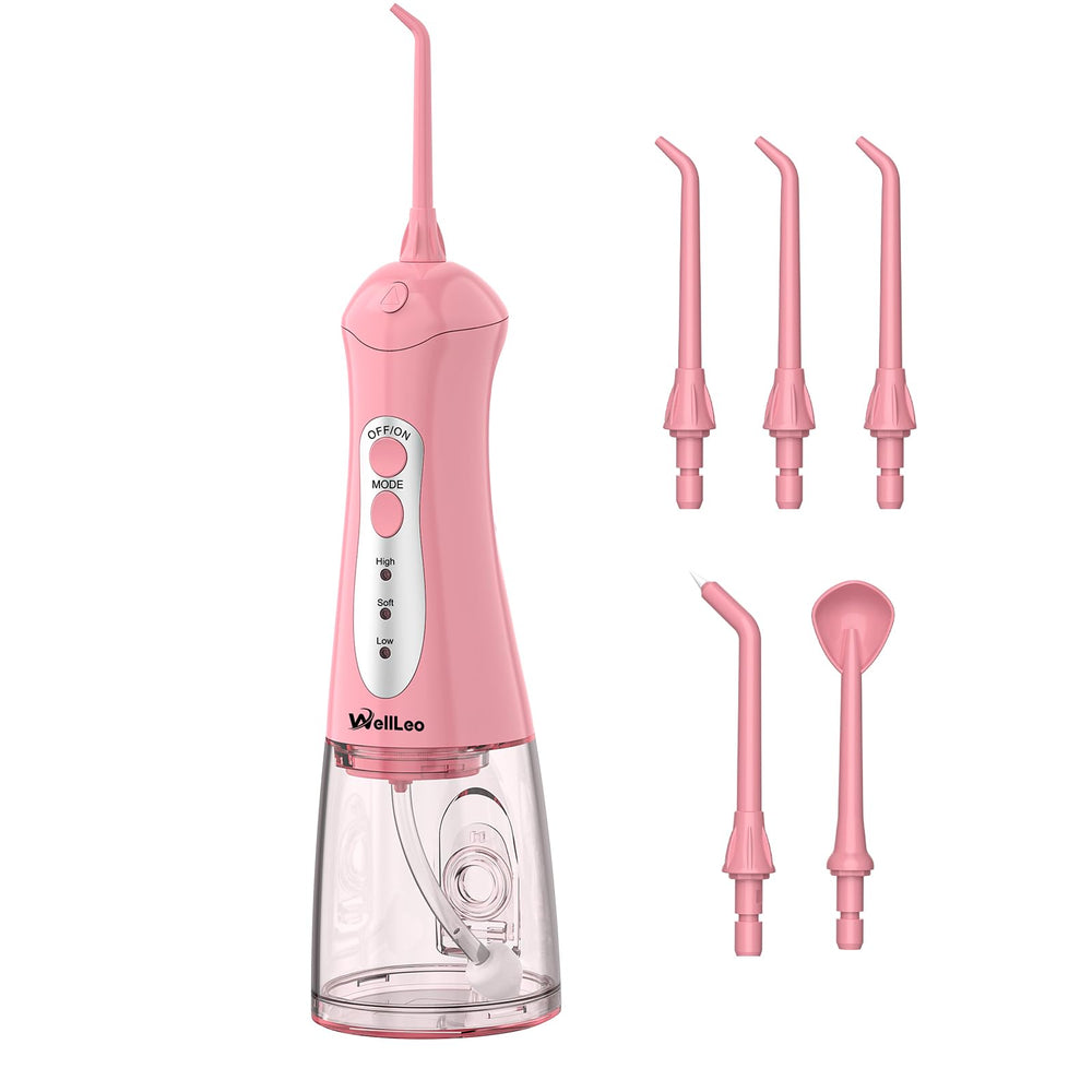 Water flosser device with 5 exchangeable jet tips