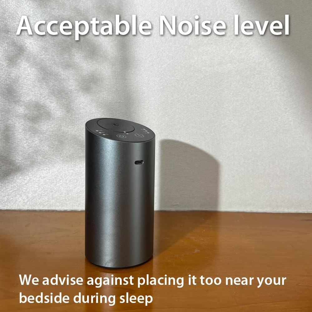 Premium aluminum finish waterless diffuser