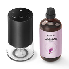 Waterless diffuser 100ml in black set – front view