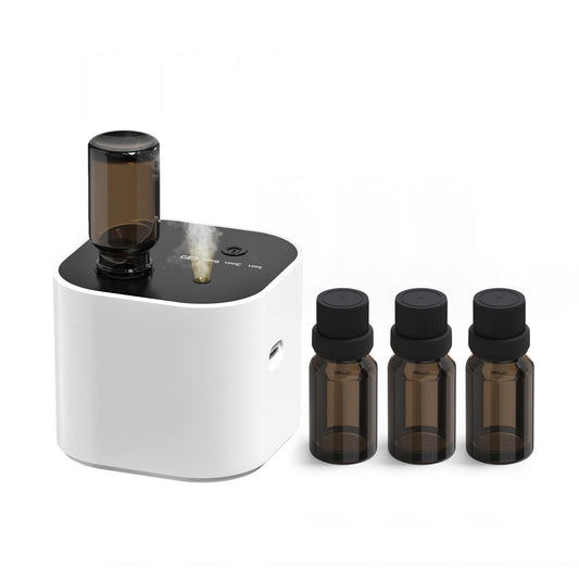 Waterless essential oil diffuser Cycle Star design in white