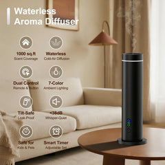 Remote control for mist levels and timers