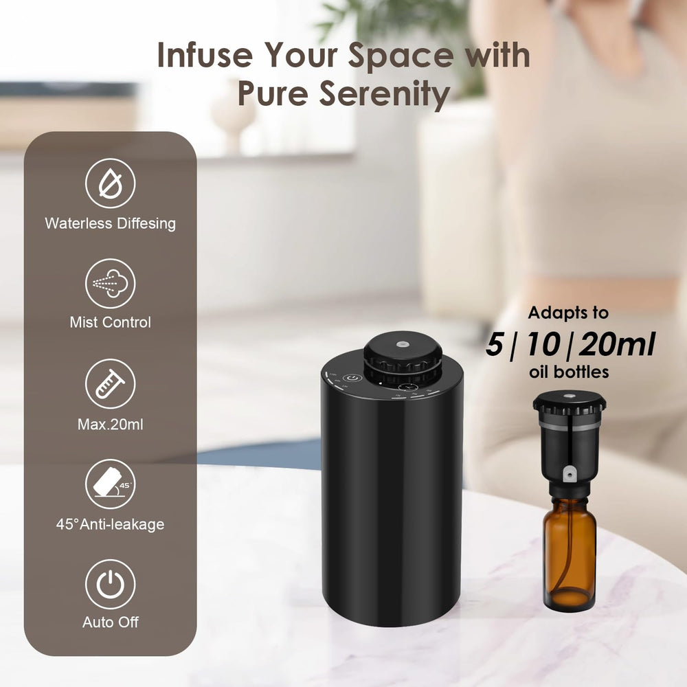 Battery-powered diffuser with USB-C charging