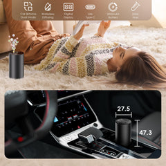 LED display on Waterless Diffuser Black