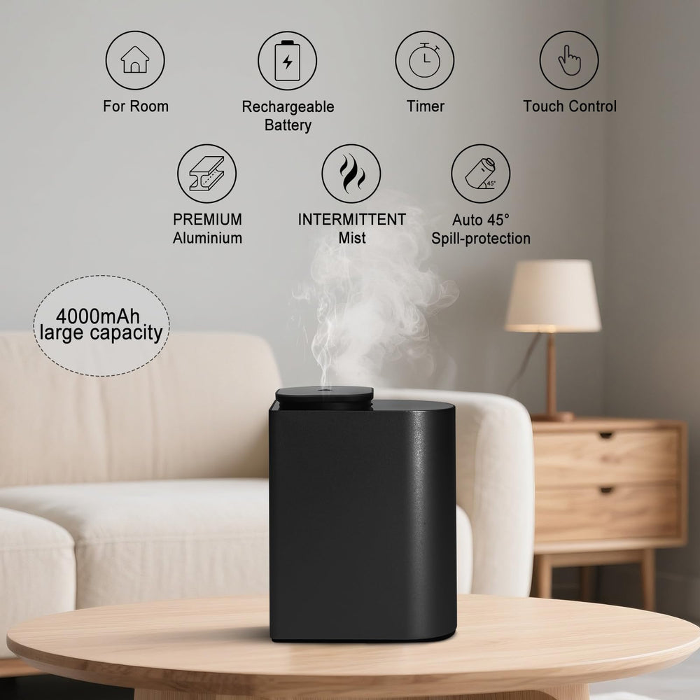 Included 100ml essential oil bottle compatible with the diffuser