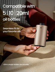 Diffuser operating quietly in a living room up to 600 sq ft
