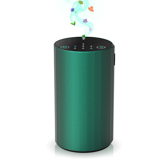 Front view of Waterless Essential Oil Diffuser in green