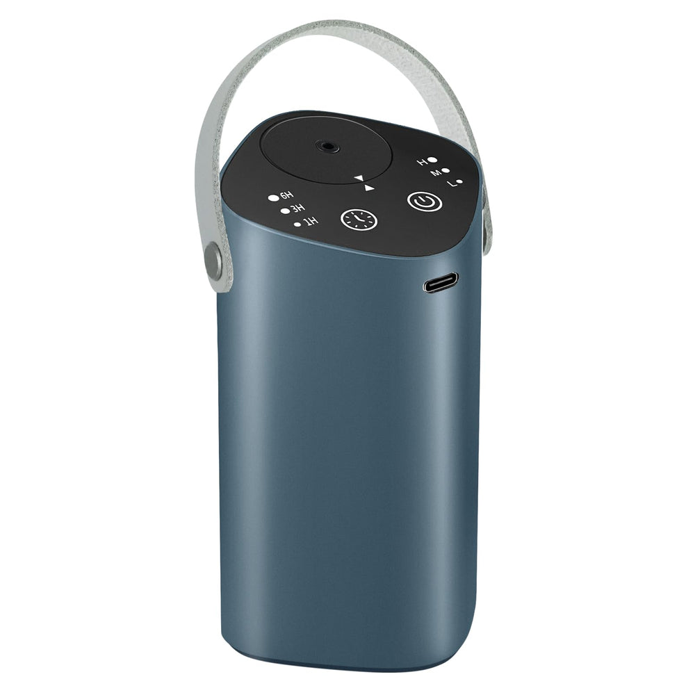 Waterless essential oil diffuser in Greyblue for car and home