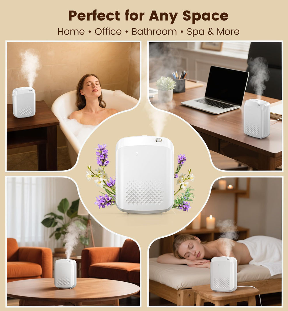 Hotel collection aroma diffuser in a luxe setting