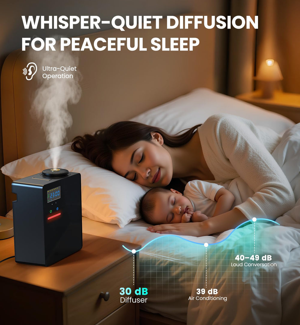 Whisper-quiet diffuser operating at 42 dB