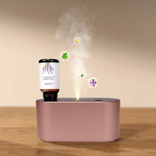 Waterless diffuser rose gold front view